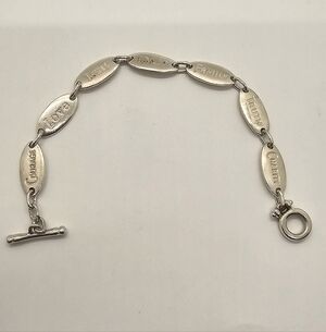 Sterling Silver Inspirational Link Bracelet - Silver